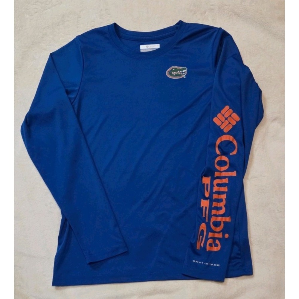 Florida Gators Columbia Youth PFG Long Sleeve Omni-Shade T-Shirt LG (14-16)